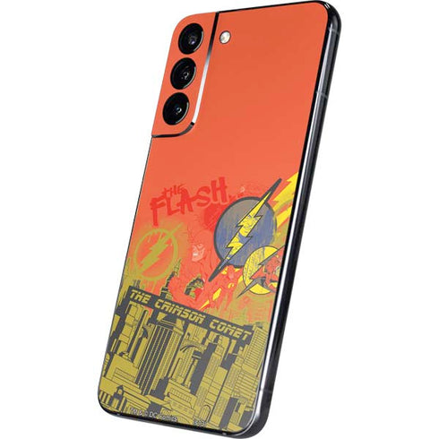 DC Comics The Flash City Collage Art Galaxy S22 Plus Skin